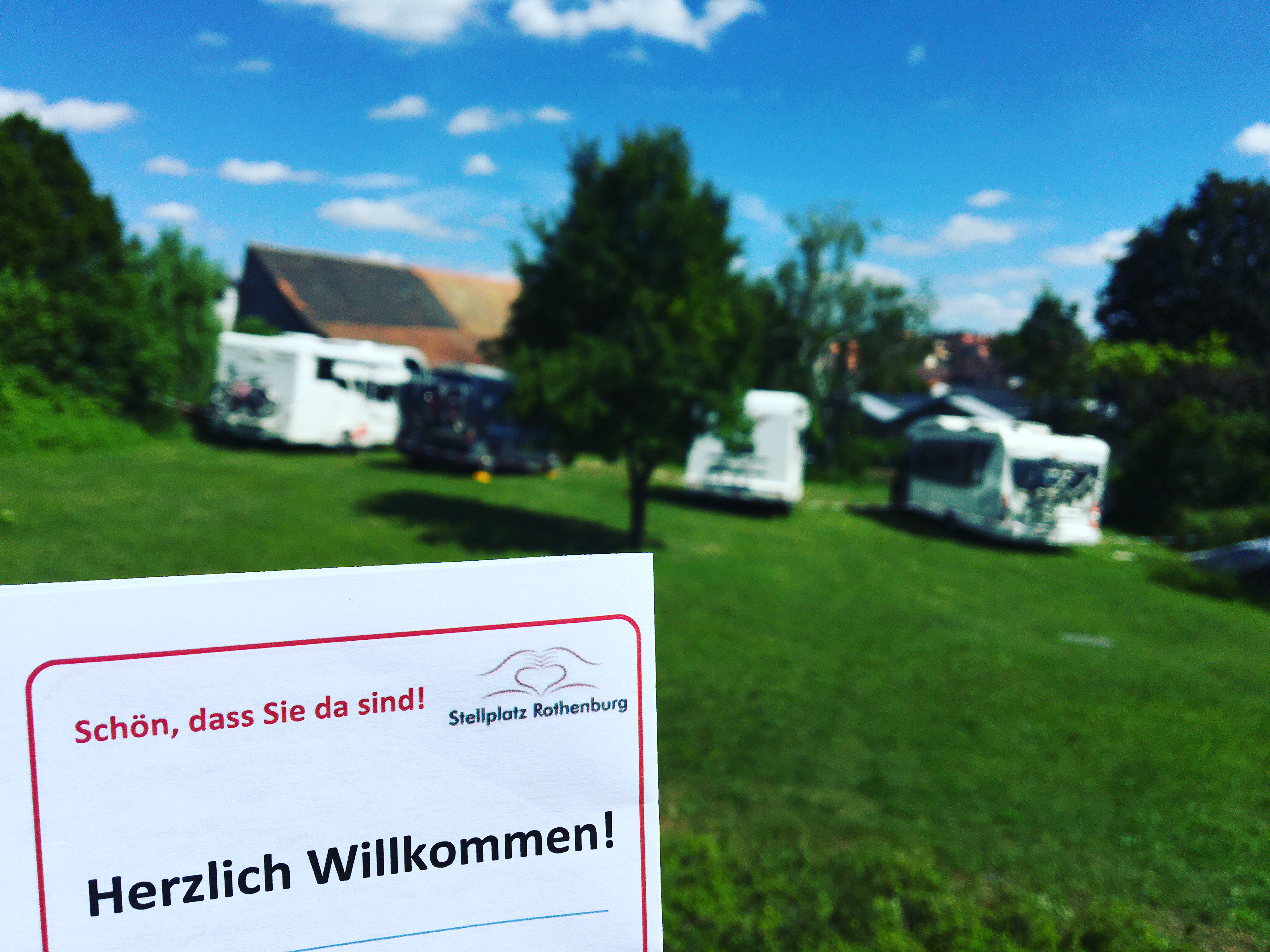 Herzlich Willkommen am Stellplatz Rothenburg